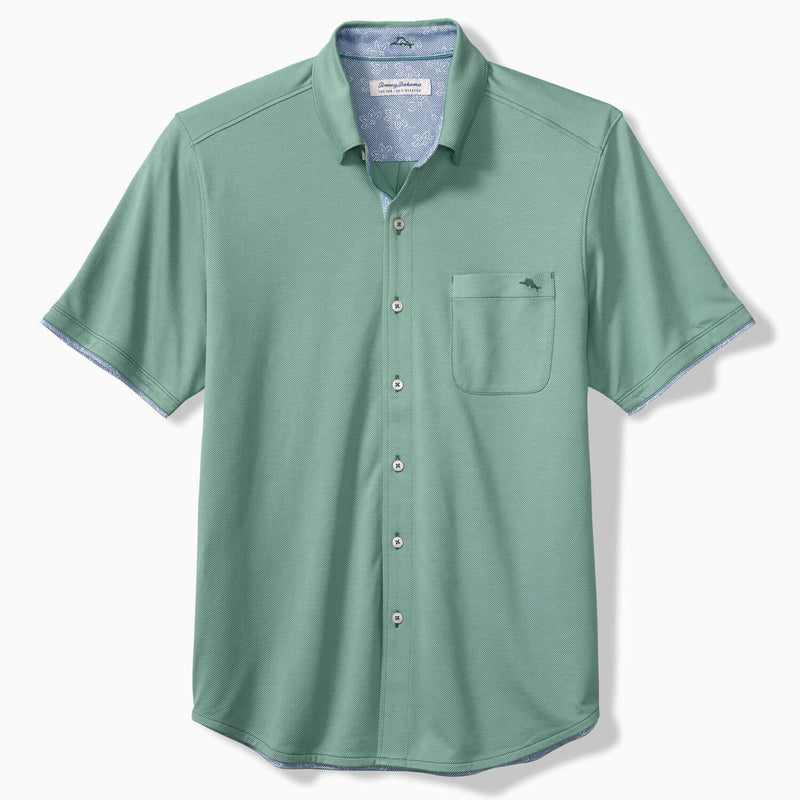 Tommy Bahama Men's San Lucio Lotus Happy Hour Camp Shirt - Dk Spa