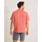 Tommy Bahama Men's Palm Fresco Beach Border Camp Shirt - Spiced Crimson