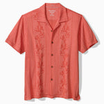 Tommy Bahama Men's Palm Fresco Beach Border Camp Shirt - Spiced Crimson