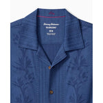 Tommy Bahama Men's Palm Fresco Beach Border Camp Shirt - Carbon Navy