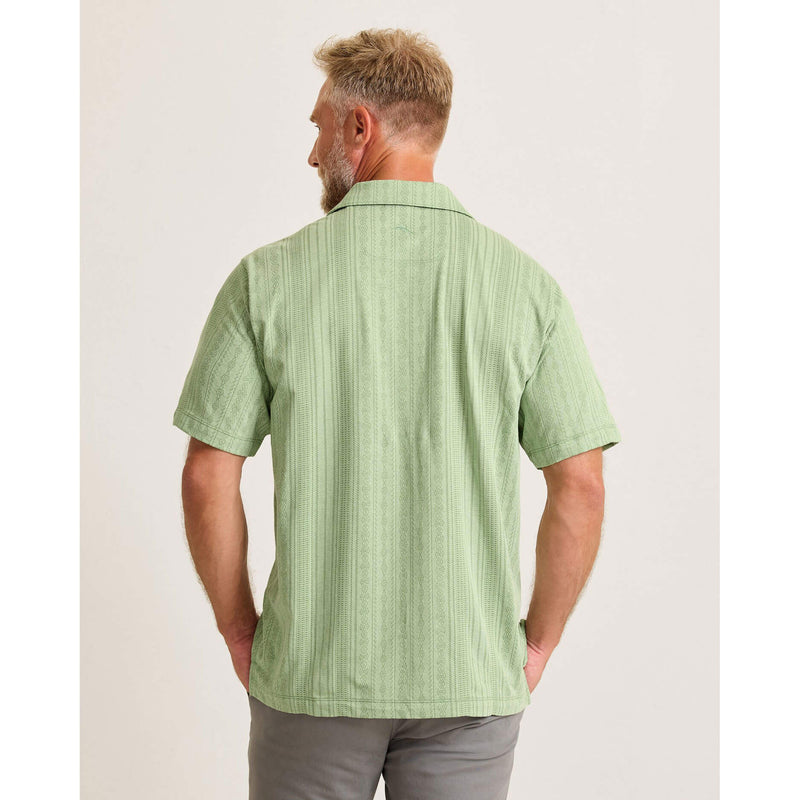 Tommy Bahama Men's Palm Fresco Beach Border Camp Shirt - Elm