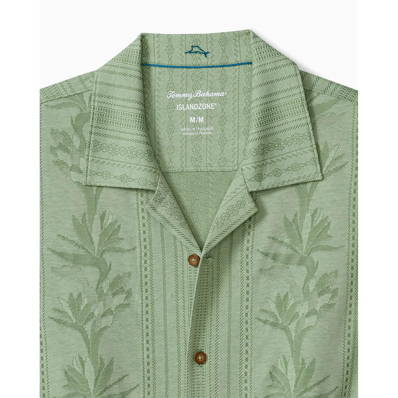 Tommy Bahama Men's Palm Fresco Beach Border Camp Shirt - Elm