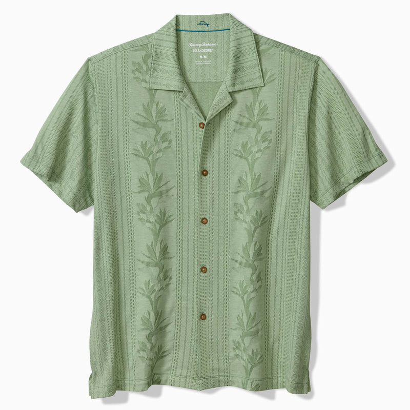 Tommy Bahama Men's Palm Fresco Beach Border Camp Shirt - Elm