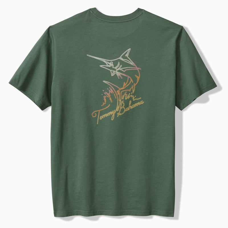 Tommy Bahama Men's Marlins Trace T-Shirt - Dk Jade
