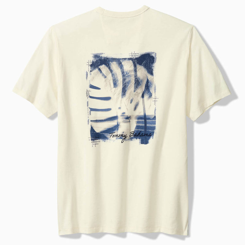 Tommy Bahama Men's Monstera Blues Lux T-Shirt - Vanilla Ice
