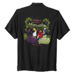 TBLV Tommy Bahama Mens Original Sample Partners In Wine Camp Shirt - Black