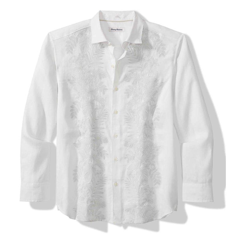 Tommy Bahama Men's Down The Isle Linen Sport Shirt - White