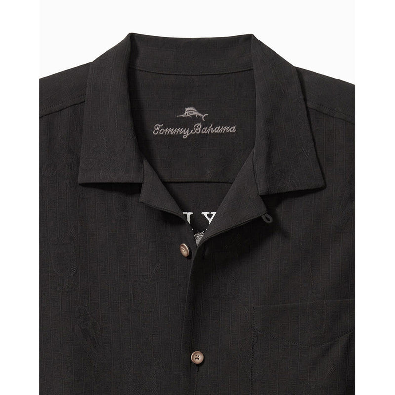 Tommy Bahama Here To Shake Things Up Camp Shirt - Black