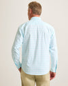 Tommy Bahama Men's IslandZone Sarasota Stretch Nuevo Check Sport Shirt - Aqua Mist
