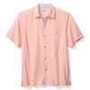 Tommy Bahama Men's IslandZone Coastal Ease Costa Check Camp Shirt - Pure Salmon