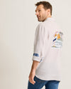 Tommy Bahama Men's Del Mar Island Linen Embroidered Sport Shirt - Natural - FINAL SALE