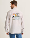 Tommy Bahama Men's Del Mar Island Linen Embroidered Sport Shirt - Natural - FINAL SALE