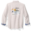 Tommy Bahama Men's Del Mar Island Linen Embroidered Sport Shirt - Natural - FINAL SALE
