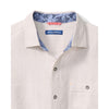 Tommy Bahama Men's Del Mar Island Linen Embroidered Sport Shirt - Natural - FINAL SALE