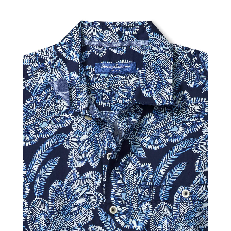 Tommy Bahama Men's Tortola Midnight Blues Camp Shirt - Mood Sea