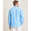 Tommy Bahama Men's Paradise Breezer Long Sleeve Linen Sport Shirt - Glass Bead Blue*