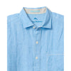 Tommy Bahama Men's Paradise Breezer Long Sleeve Linen Sport Shirt - Glass Bead Blue*