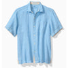 Tommy Bahama Men's Paradise Breezer Short Sleeve Linen Camp Shirt - Glass Bead Blue*