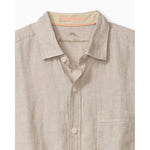 Tommy Bahama Men's Paradise Breezer Short Sleeve Linen Camp Shirt - Natural*