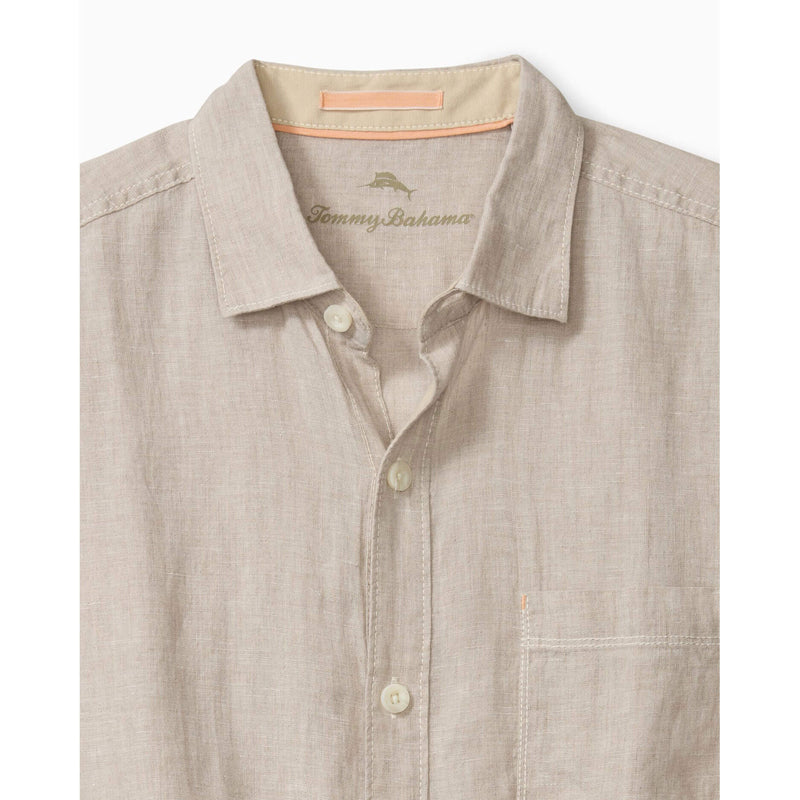 Tommy Bahama Men's Paradise Breezer Short Sleeve Linen Camp Shirt - Natural*