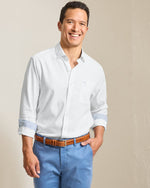 Tommy Bahama Men's IslandZone Sarasota Stretch Ventura Coast Sport Shirt - White