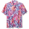 Tommy Bahama Men's IslandZone Coastal Ease Frond Fiesta Camp Shirt - Very Berry