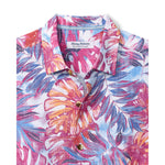 Tommy Bahama Men's IslandZone Coastal Ease Frond Fiesta Camp Shirt - Very Berry