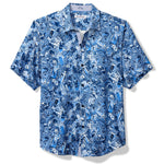 Tommy Bahama Men's Island Mixer Silk Camp Shirt - Mountain Bluebell