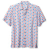 Tommy Bahama Men's Veracruz Cay Flamingo Mingle Camp Shirt - White