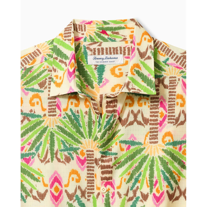 Tommy Bahama Men's IslandZone Bahama Coast Palm Pointe Camp Shirt - Vanilla Cream