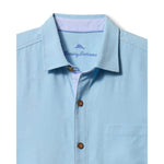 Tommy Bahama Men's Birdie Of Paradise Embroidered Silk Camp Shirt - Blue Jay