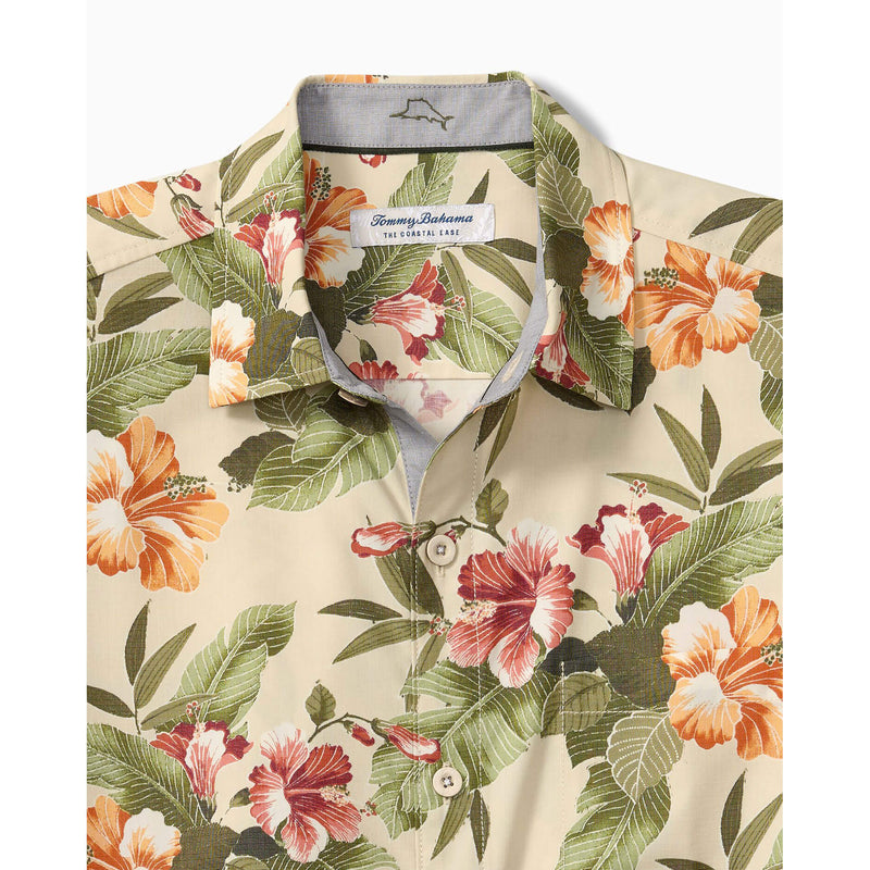 Tommy Bahama Men's Coastal Ease Cali Grove Camp Shirt - Cameo