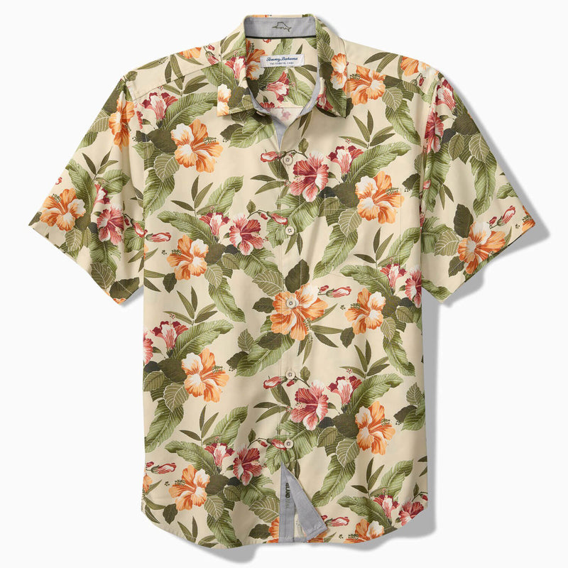Tommy Bahama Men's Coastal Ease Cali Grove Camp Shirt - Cameo