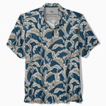 Tommy Bahama Men's Midnight Palms Silk Camp Shirt - Kingfish