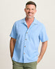 Tommy Bahama Men's Drinks Well With Others Embroidered Silk Camp Shirt - Canyon Sky