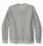 Tommy Bahama IslandZone IslandZone Coolside Course V-Neck Sweater - Grey Heather - FINAL SALE