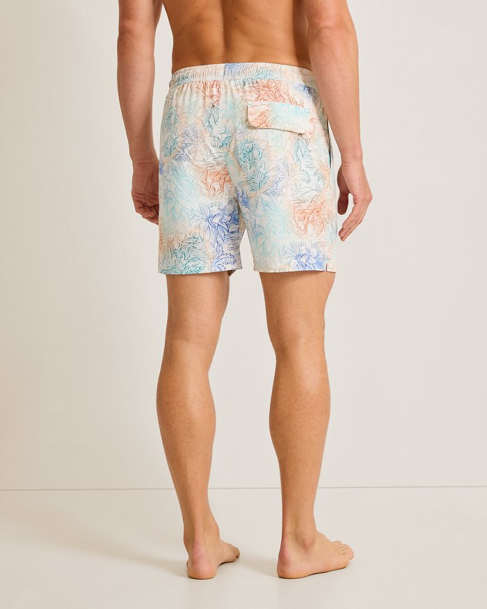 Tommy Bahama Men's 6-Inch Naples La Blanca Isles Swim Trunks - Aqua Splash