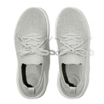 FitFlop Super-Q Knit Slip On Laced Sneakers - Arctic Grey / Silver