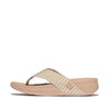 FitFlop Surfa Multi-Tone Webbing Toe-Post Sandals - Classic Beige