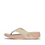 FitFlop Surfa Multi-Tone Webbing Toe-Post Sandals - Classic Beige
