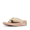 FitFlop Surfa Multi-Tone Webbing Toe-Post Sandals - Classic Beige