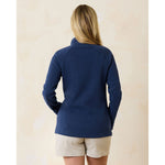 Tommy Bahama Women's New Aruba Full Zip Sweatshirt - Island Navy