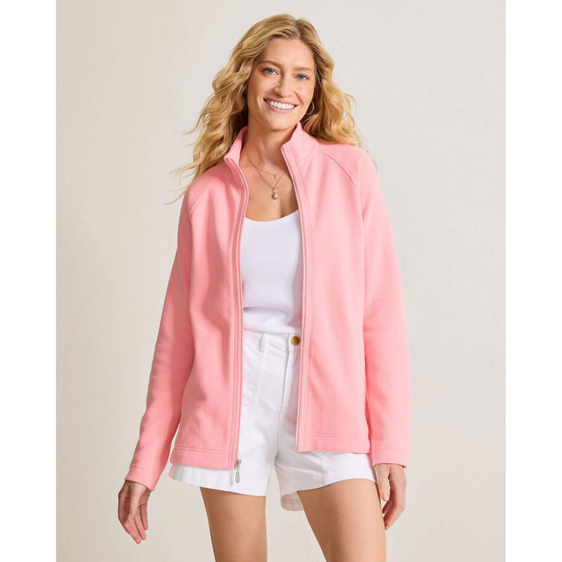 Tommy Bahama Women's New Aruba Full Zip Sweatshirt - Quartz Pink
