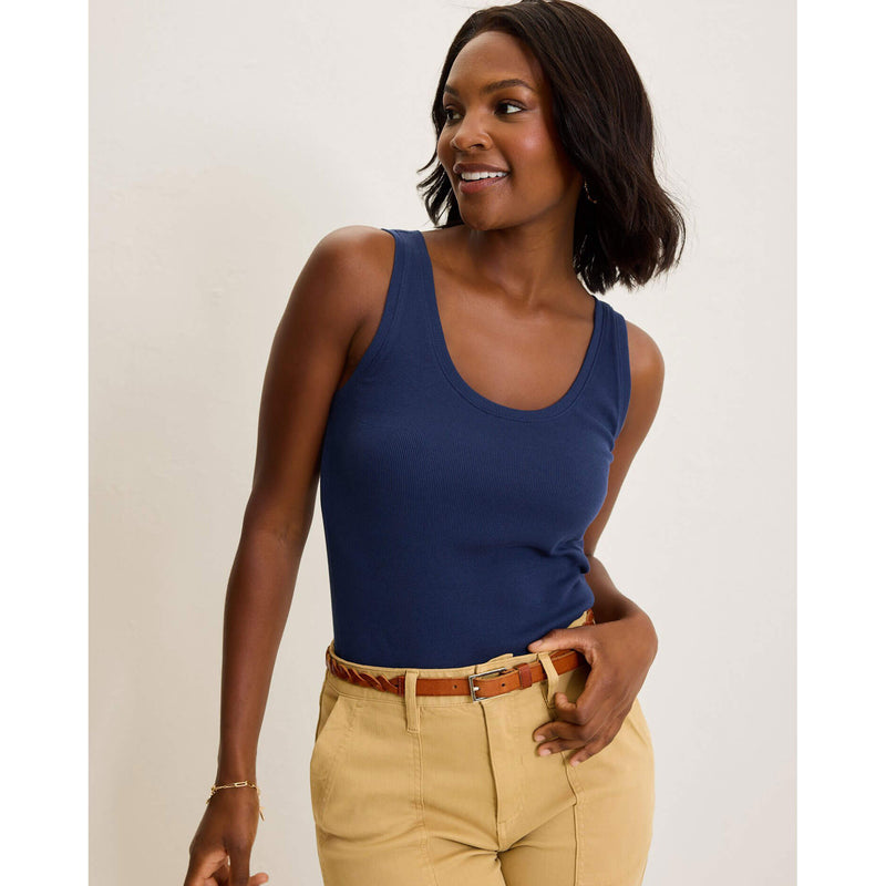 Tommy Bahama Women's Sunset Bay Rib Tank Top - Island Navy