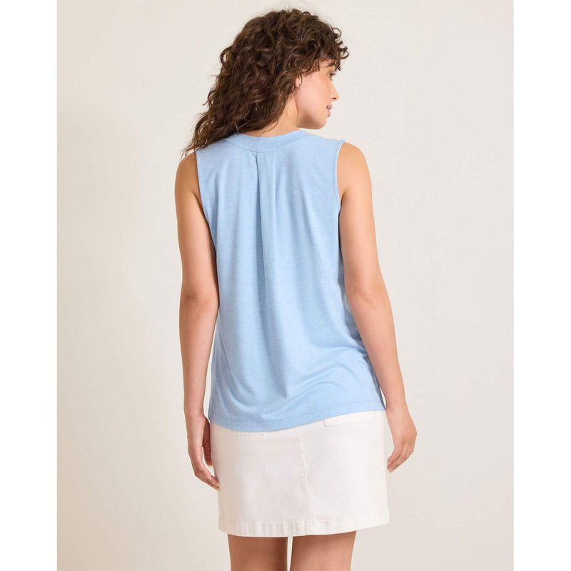 Tommy Bahama Women's Kauai V-Neck Tank Top - Light Sky Heather