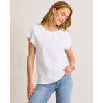 Tommy Bahama Women's IslandZone Piazza Palms Lux T-Shirt - White