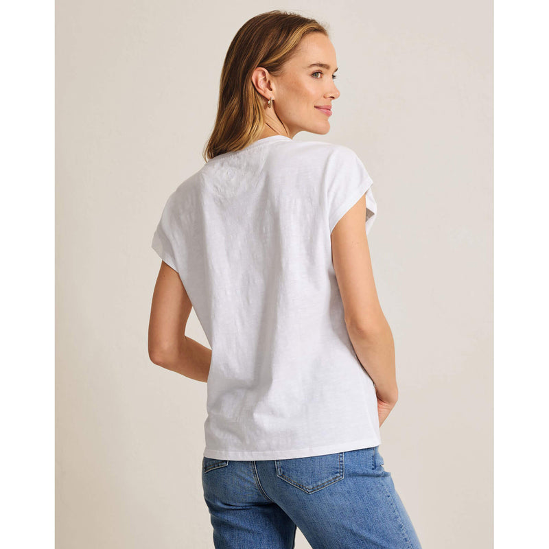 Tommy Bahama Women's IslandZone Piazza Palms Lux T-Shirt - White