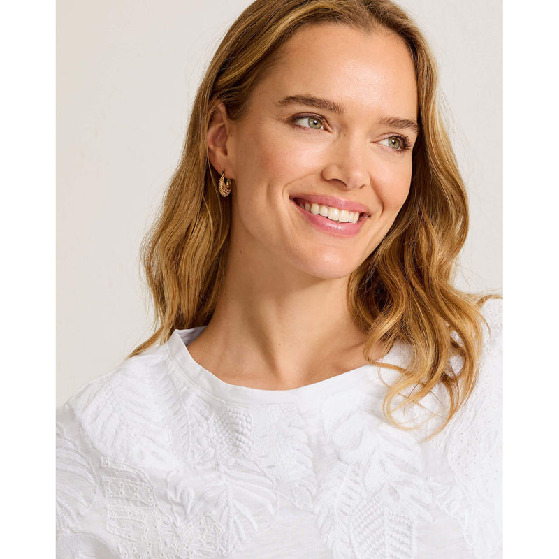 Tommy Bahama Women's IslandZone Piazza Palms Lux T-Shirt - White