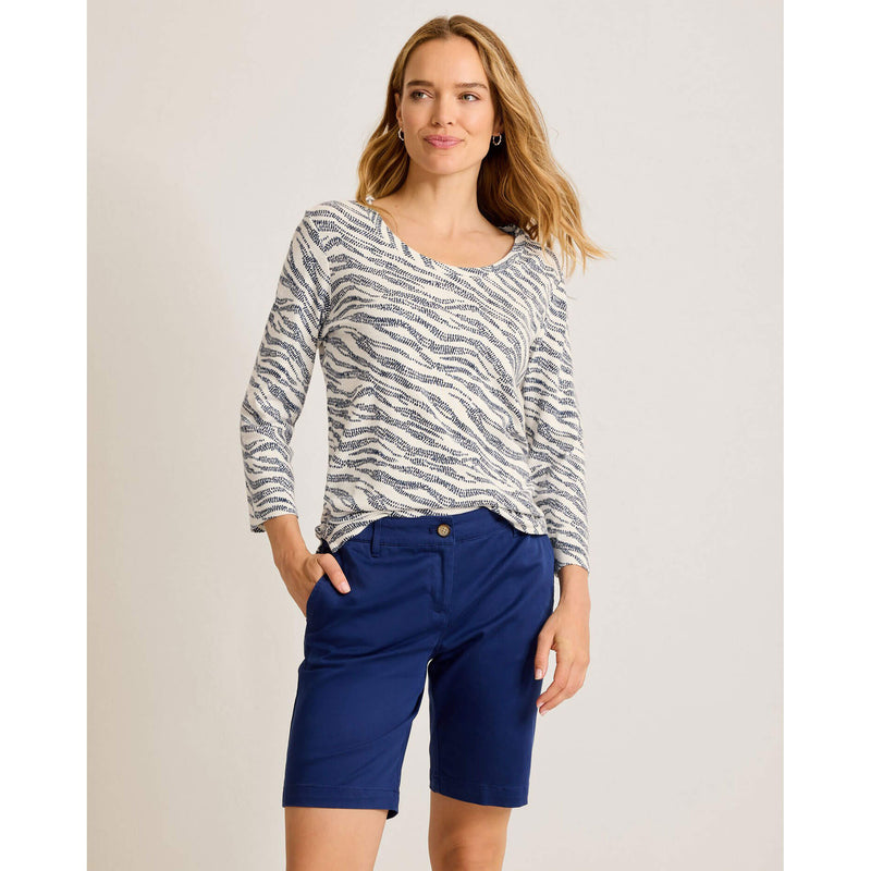 Tommy Bahama Women's Ashby Isles Zebra Bay T-Shirt - Coconut