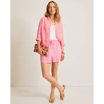 Tommy Bahama Women's Coastalina Relaxed Long Sleeve Linen Top - Strawberry Pink